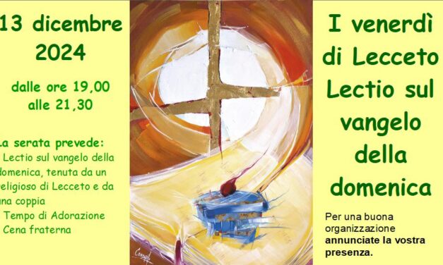 Lectio venerdì